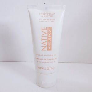 🐢2/$15 Native Whole Body Deodorant Cream Sweet Peach & Nectar